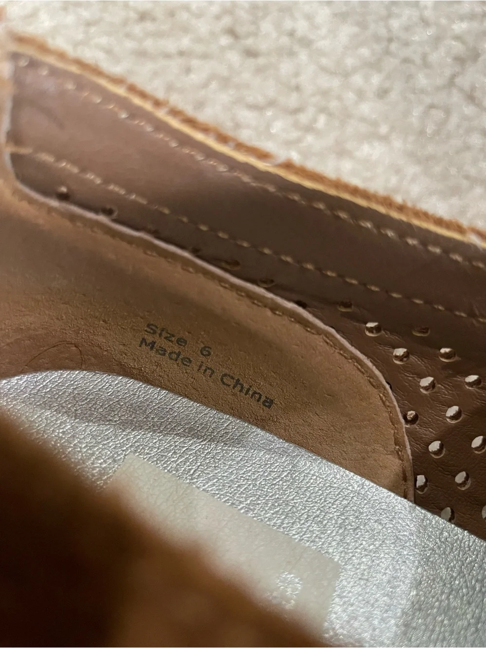 Dolce Vita Tan Suede Platform Slip-On Loafers with Amber Chain